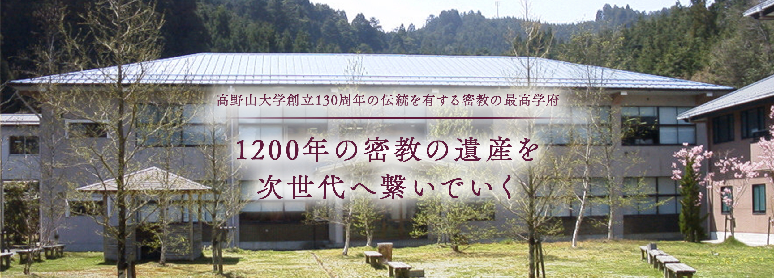 高野山大学創立130周年の伝統を有する密教の最高学府 1200年の密教の遺産を次世代へ繋いでいく